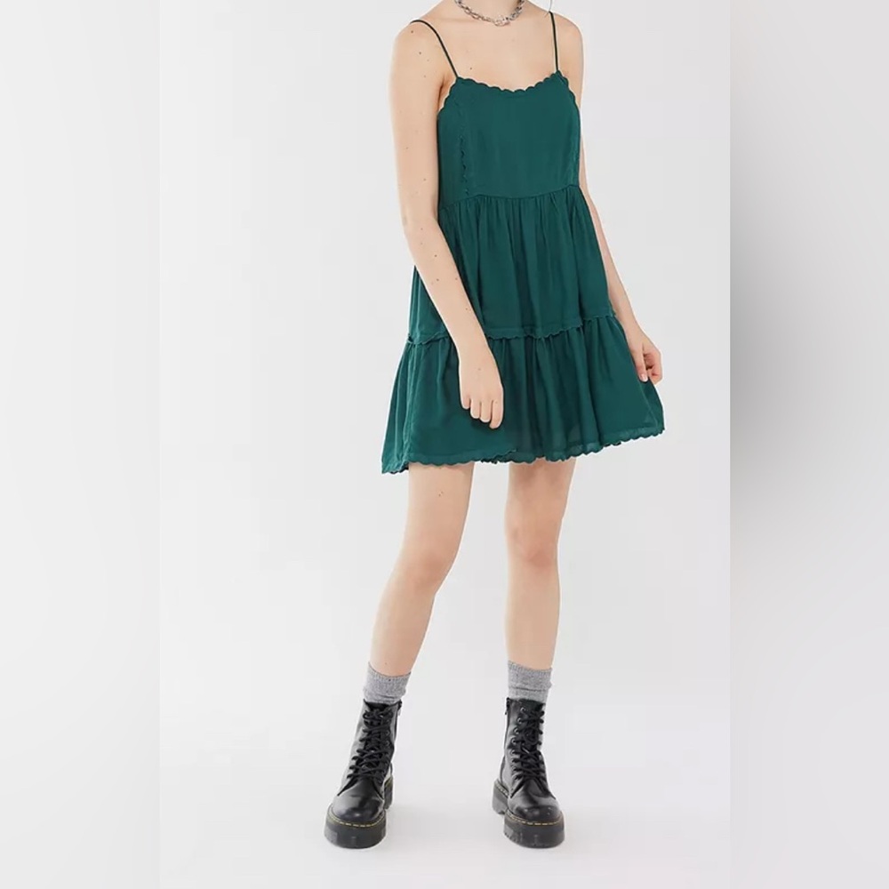 Urban Outfitters Green Forest Mini Dress